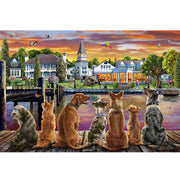 Ingooood Wooden Jigsaw Puzzle 1000 Piece - Watching the sunset together - Ingooood jigsaw puzzle 1000 piece