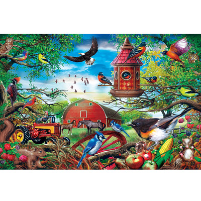 Ingooood Wooden Jigsaw Puzzle 1000 Piece - Under the trees on the farm - Ingooood jigsaw puzzle 1000 piece