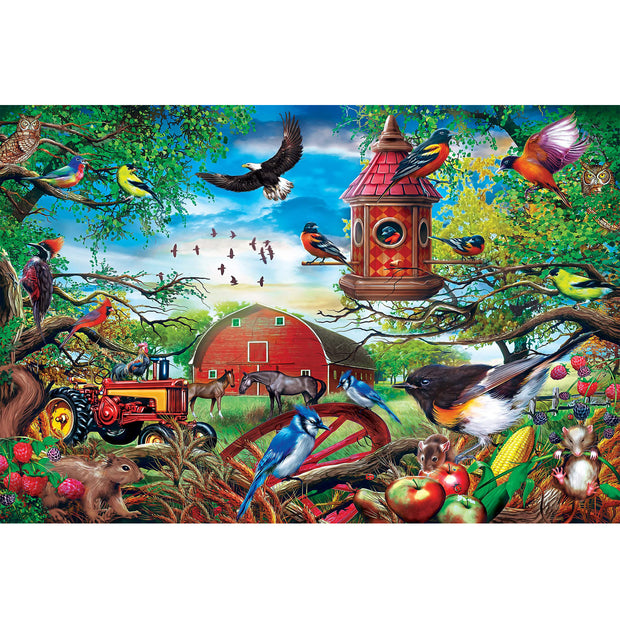 Ingooood Wooden Jigsaw Puzzle 1000 Piece - Under the trees on the farm - Ingooood jigsaw puzzle 1000 piece