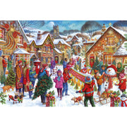 Ingooood Wooden Jigsaw Puzzle 1000 Piece - Christmas Series - The lively Christmas street-2 - Ingooood jigsaw puzzle 1000 piece