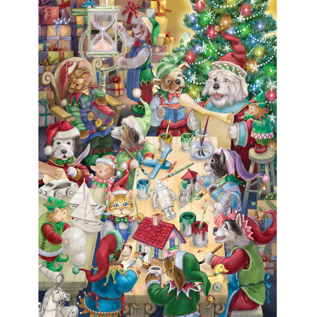 Ingooood Wooden Jigsaw Puzzle 1000 Piece - Christmas Series - Painting together - Ingooood jigsaw puzzle 1000 piece