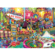 Ingooood Wooden Jigsaw Puzzle 1000 Piece - Las Vegas Nights - Ingooood jigsaw puzzle 1000 piece