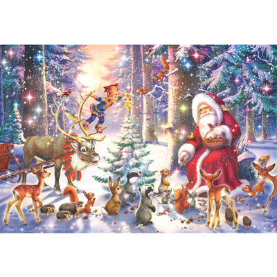 Ingooood Wooden Jigsaw Puzzle 1000 Piece - Christmas Series - Christmas in the forest - Ingooood jigsaw puzzle 1000 piece