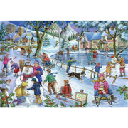 Ingooood Wooden Jigsaw Puzzle 1000 Piece - Christmas Series - Happy Winter Town - Ingooood jigsaw puzzle 1000 piece