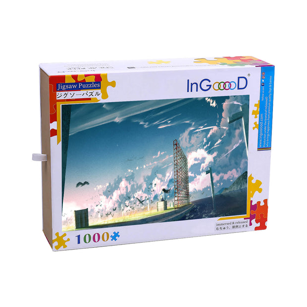 Ingooood Wooden Jigsaw Puzzle 1000 Pieces - Lonely girl - Ingooood jigsaw puzzle 1000 piece