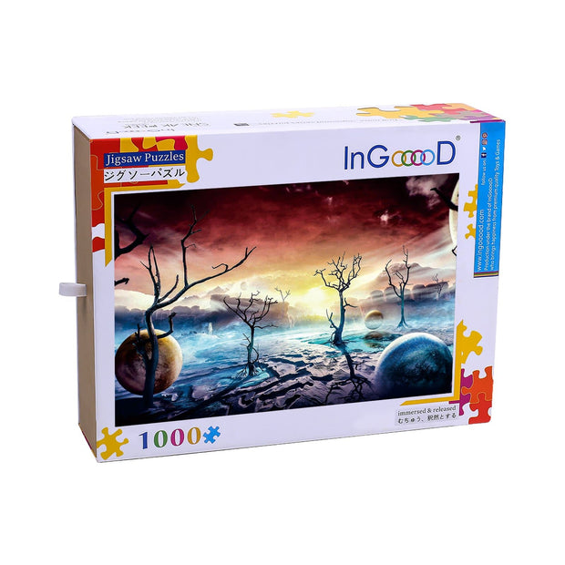 Ingooood Wooden Jigsaw Puzzle 1000 Pieces for Adult-Vast planet - Ingooood jigsaw puzzle 1000 piece