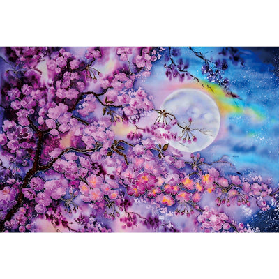 Ingooood Wooden Jigsaw Puzzle 1000 Pieces for Adult- Cherry blossoms floating - Ingooood jigsaw puzzle 1000 piece