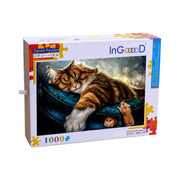 Ingooood Wooden Jigsaw Puzzle 1000 Pieces for Adult- Maine Coon - Ingooood jigsaw puzzle 1000 piece