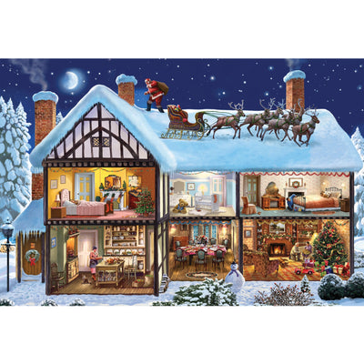 Ingooood Wooden Jigsaw Puzzle 1000 Piece - Christmas Series - Here comes the Christmas present-2 - Ingooood jigsaw puzzle 1000 piece