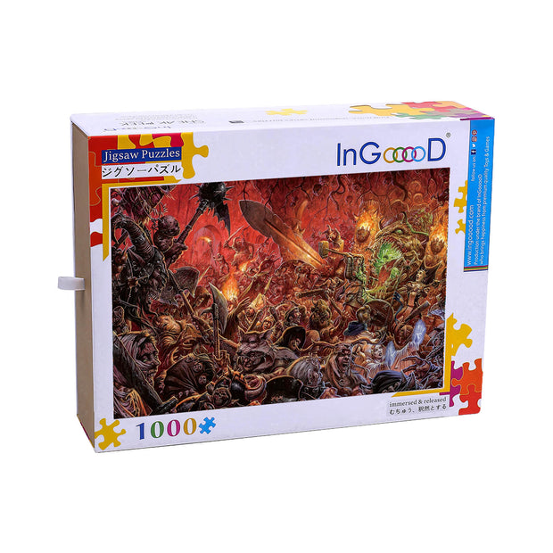 Ingooood Wooden Jigsaw Puzzle 1000 Piece - Dogfight-2 - Ingooood jigsaw puzzle 1000 piece