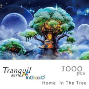 Ingooood- Jigsaw Puzzles 1000 Pieces for Adult- Tranquil Series- Home in The Tree - Ingooood jigsaw puzzle 1000 piece