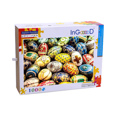 Ingooood Wooden Jigsaw Puzzle 1000 Piece - Easter eggs-2 - Ingooood jigsaw puzzle 1000 piece