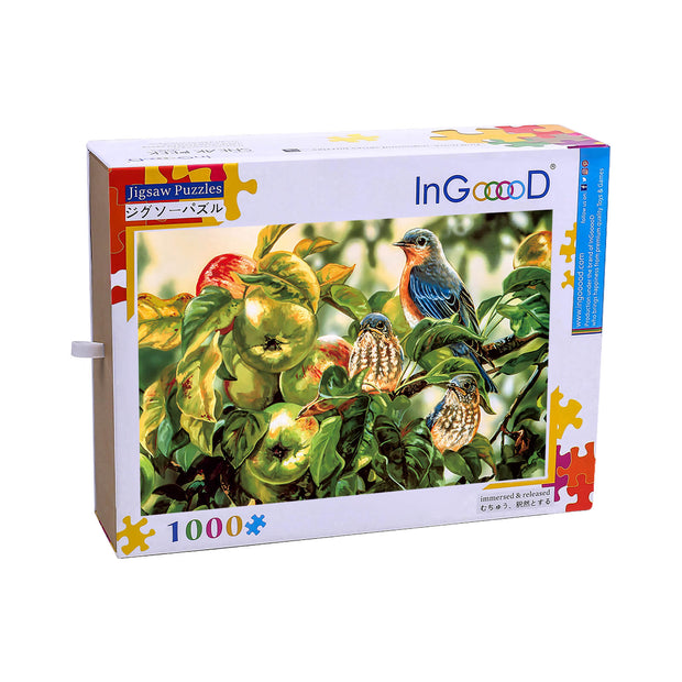 Ingooood Wooden Jigsaw Puzzle 1000 Piece - Bluebird - Ingooood jigsaw puzzle 1000 piece