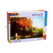 Ingooood Wooden Jigsaw Puzzle 1000 Pieces - The earth under the shelter of Jesus - Ingooood jigsaw puzzle 1000 piece