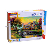 Ingooood Wooden Jigsaw Puzzle 1000 Piece - Peaceful countryside - Ingooood jigsaw puzzle 1000 piece