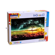 Ingooood Wooden Jigsaw Puzzle 1000 Pieces for Adult-Starry night in summer - Ingooood jigsaw puzzle 1000 piece