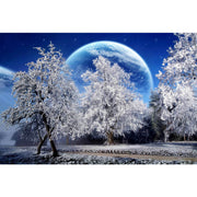 Ingooood Wooden Jigsaw Puzzle 1000 Pieces - Earth's winter - Ingooood jigsaw puzzle 1000 piece