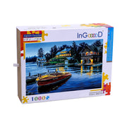 Ingooood Wooden Jigsaw Puzzle 1000 Pieces for Adult-House and boat - Ingooood jigsaw puzzle 1000 piece
