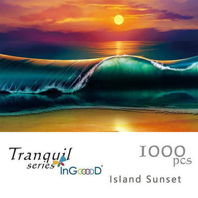 Ingooood- Jigsaw Puzzles 1000 Pieces for Adult- Tranquil Series- Island Sunset - Ingooood jigsaw puzzle 1000 piece