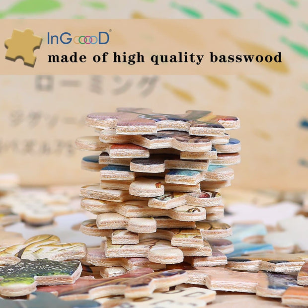 Ingooood Wooden Jigsaw Puzzle 1000 Pieces for Adult - Roam - Ingooood jigsaw puzzle 1000 piece