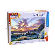Ingooood Wooden Jigsaw Puzzle 1000 Pieces - Lovers in the air - Ingooood jigsaw puzzle 1000 piece