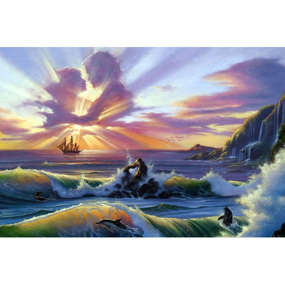 Ingooood Wooden Jigsaw Puzzle 1000 Pieces - Lovers in the air - Ingooood jigsaw puzzle 1000 piece