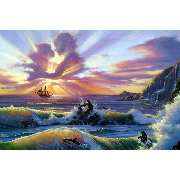Ingooood Wooden Jigsaw Puzzle 1000 Pieces - Lovers in the air - Ingooood jigsaw puzzle 1000 piece