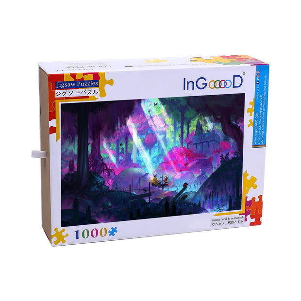 Ingooood Wooden Jigsaw Puzzle 1000 Pieces for Adult-Trip to the strange forest - Ingooood jigsaw puzzle 1000 piece