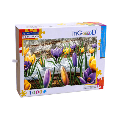 Ingooood Wooden Jigsaw Puzzle 1000 Piece - Lily in the Snow - Ingooood jigsaw puzzle 1000 piece
