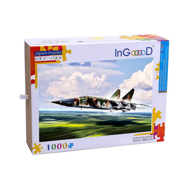 Ingooood Wooden Jigsaw Puzzle 1000 Pieces for Adult-Combat aircraft - Ingooood jigsaw puzzle 1000 piece