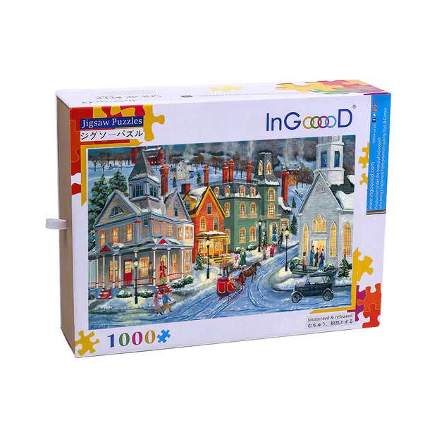 Ingooood Wooden Jigsaw Puzzle 1000 Pieces for Adult-Christmas Day - Ingooood jigsaw puzzle 1000 piece