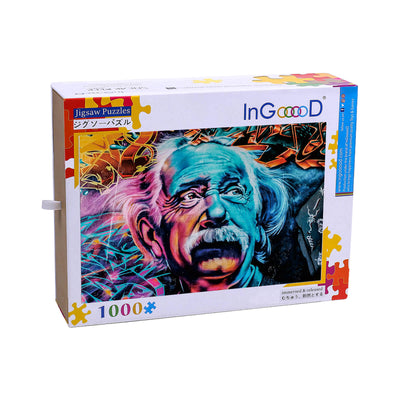 Ingooood Wooden Jigsaw Puzzle 1000 Pieces - Street drawing - Ingooood jigsaw puzzle 1000 piece