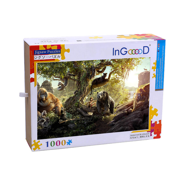 Ingooood Wooden Jigsaw Puzzle 1000 Pieces - Jungle Battle - Ingooood jigsaw puzzle 1000 piece