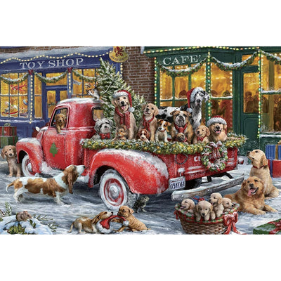 Ingooood Wooden Jigsaw Puzzle 1000 Pieces - Cute pet's first Christmas - Ingooood jigsaw puzzle 1000 piece