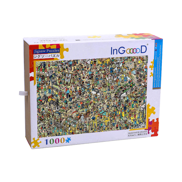 Ingooood Wooden Jigsaw Puzzle 1000 Piece - National Games - Ingooood jigsaw puzzle 1000 piece