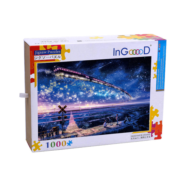 Ingooood Wooden Jigsaw Puzzle 1000 Piece - Dream express train - Ingooood jigsaw puzzle 1000 piece