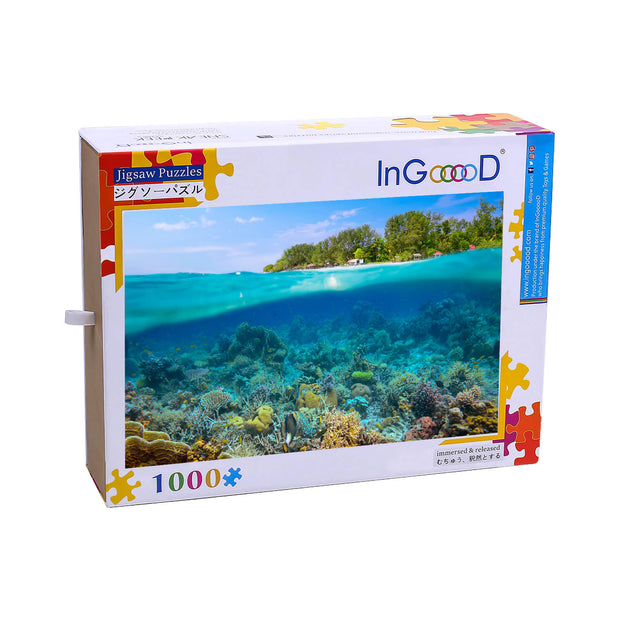 Ingooood Wooden Jigsaw Puzzle 1000 Pieces-The underwater world- Entertainment Toys for Adult Special Graduation or Birthday Gift Home Decor - Ingooood jigsaw puzzle 1000 piece