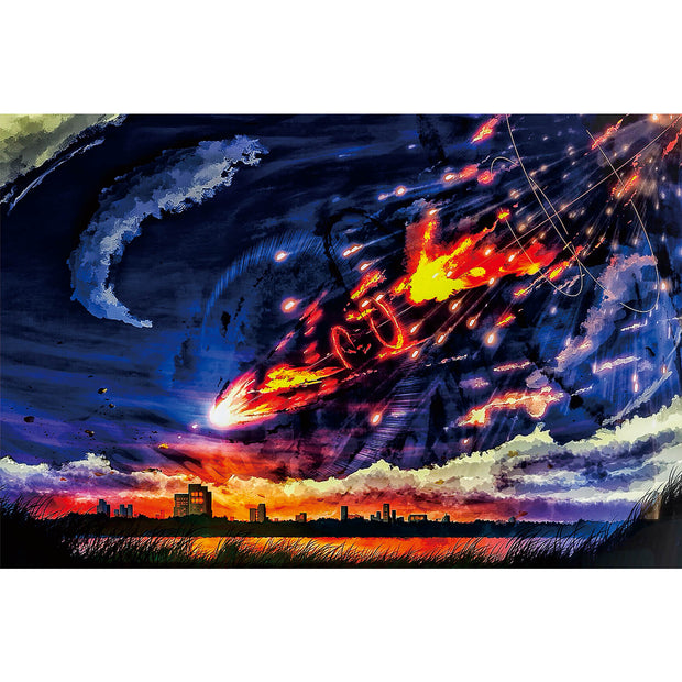 Ingooood Wooden Jigsaw Puzzle 1000 Pieces - Meteorite falling - Ingooood jigsaw puzzle 1000 piece