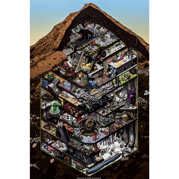 Ingooood Wooden Jigsaw Puzzle 1000 Piece - Underground city - Ingooood jigsaw puzzle 1000 piece