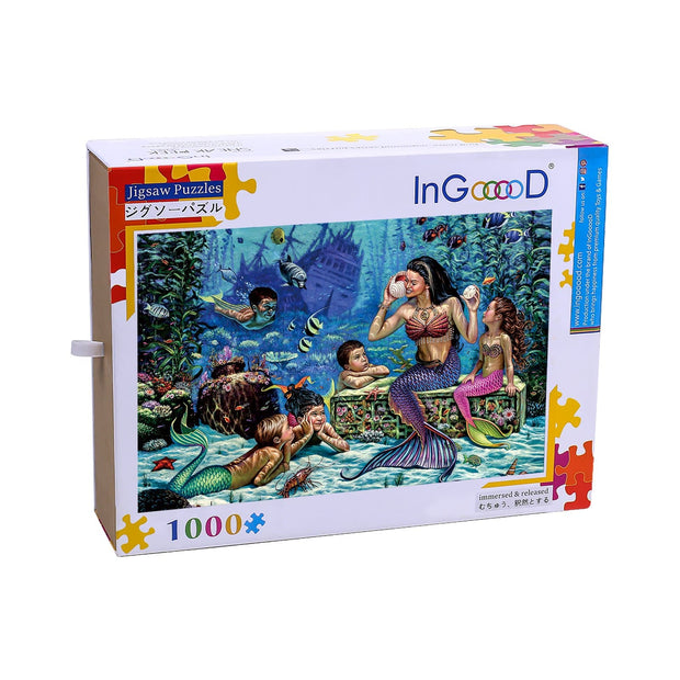 Ingooood Wooden Jigsaw Puzzle 1000 Pieces for Adult- The sound of the sea - Ingooood jigsaw puzzle 1000 piece