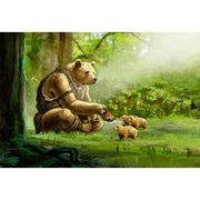 Ingooood Wooden Jigsaw Puzzle 1000 Piece for Adult-Brown bear feeding - Ingooood jigsaw puzzle 1000 piece