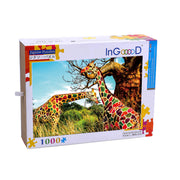 Ingooood Wooden Jigsaw Puzzle 1000 Piece - Giraffe - Ingooood jigsaw puzzle 1000 piece