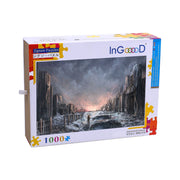 Ingooood Wooden Jigsaw Puzzle 1000 Pieces for Adult-Dawn in the ruins - Ingooood jigsaw puzzle 1000 piece