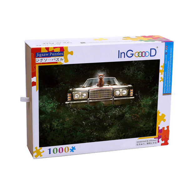 Ingooood Wooden Jigsaw Puzzle 1000 Pieces - Fox - Ingooood jigsaw puzzle 1000 piece