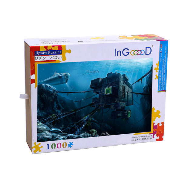 Ingooood Wooden Jigsaw Puzzle 1000 Pieces - Deep sea cage - Ingooood jigsaw puzzle 1000 piece