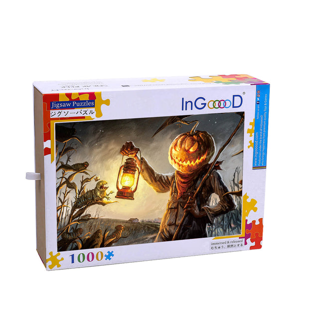 Ingooood Wooden Jigsaw Puzzle 1000 Piece - Trick or Treat - Ingooood jigsaw puzzle 1000 piece