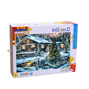 Ingooood Wooden Jigsaw Puzzle 1000 Piece - Christmas Cottage - Ingooood jigsaw puzzle 1000 piece
