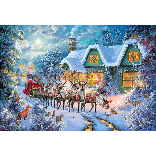 Ingooood Wooden Jigsaw Puzzle 1000 Piece - Christmas Series - Gifts delivered to your home - Ingooood jigsaw puzzle 1000 piece