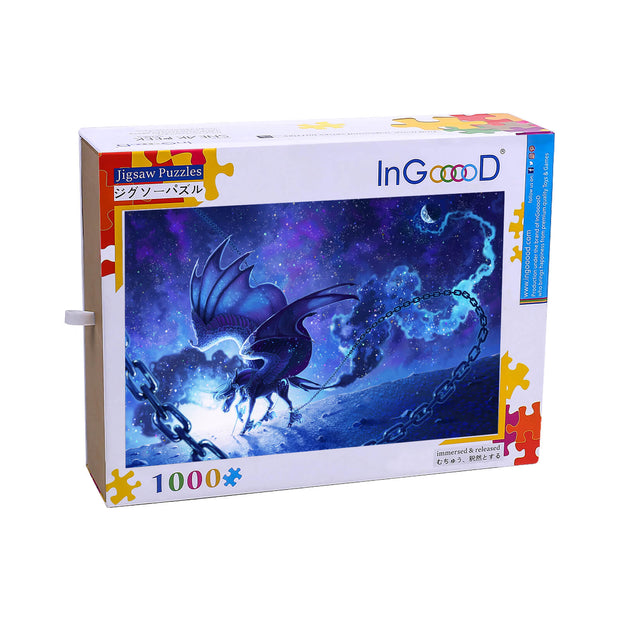 Ingooood Wooden Jigsaw Puzzle 1000 Piece for Adult-Starry Unicorn - Ingooood jigsaw puzzle 1000 piece