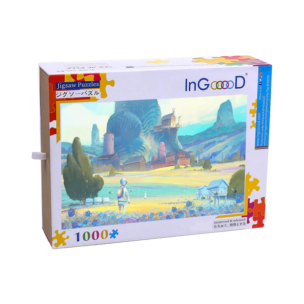 Ingooood Wooden Jigsaw Puzzle 1000 Piece for Adult-Spark Plain - Ingooood jigsaw puzzle 1000 piece